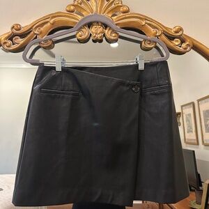 Astr the label faux leather skirt